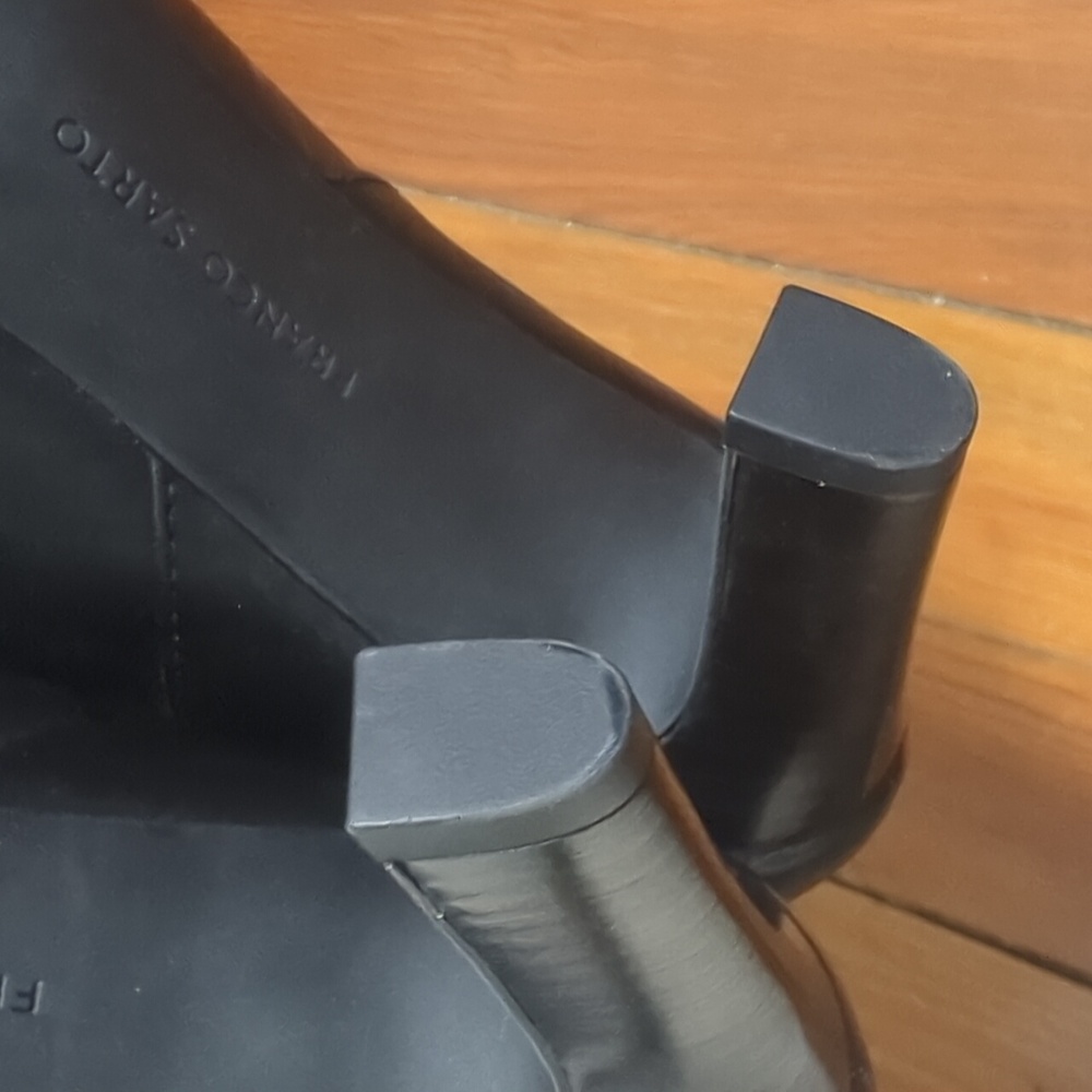 Franco Sarto Women’s Leather Ankle Booties NEW Heels‎ Boots Suri Chelsea Size 9 - Picture 8 of 11